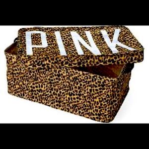 VS PINK Leopard Print Dorm Trunk